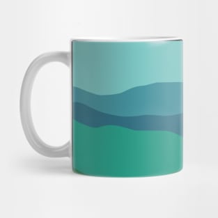 Rainbow mountains abstract art Mug